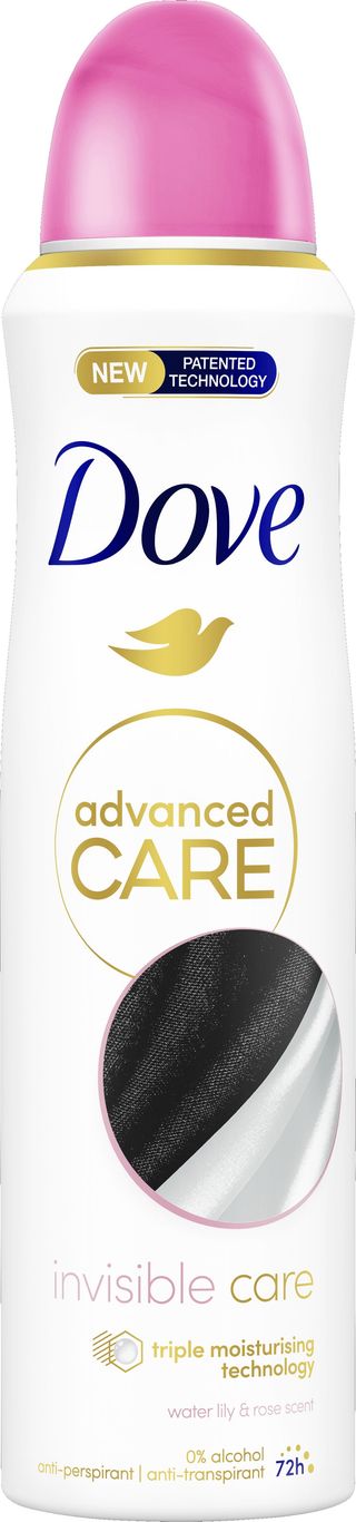 DOVE ADVANCED CARE INVISIBLE CARE SPRAY 150ML ELI1586