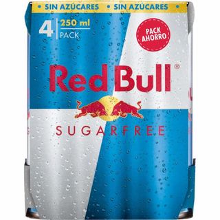 Bebida Energetica Sin Azucar Red Bull Lata P-4 250