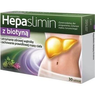 Hepaslimin z biotyną 30 tabletek