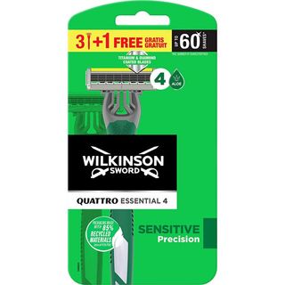 WILKINSON Maquinilla Quattro Sensitive 3+1 Unidades