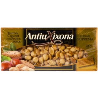 Turrón Crocant F.secos E.n 150gr Antiu Xixona