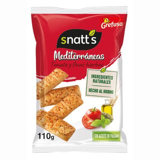 Grefusa Snatts pan con tomate y finas hierbas 110 g