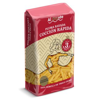 Plumas Rayadas Cocción Rápida Al Diante Dia Bolsa 500 G