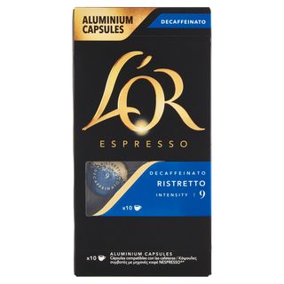 L'Or Espresso Decaffeinato Ristretto 9- 10 Capsule Caffè Comp. Con Macchine Nespresso*® Original 52G