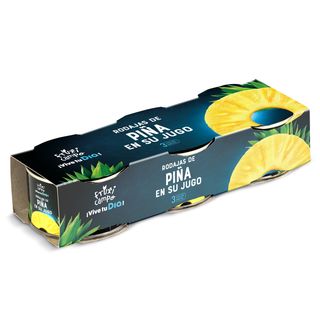 Piña En Su Jugo En Rodajas Dia Fruticampo 3 X 137 G
