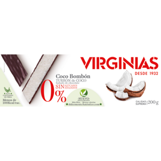 Turron Bombon De Coco 0% 200g Virginias