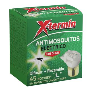 Insecticida Eléctrico Antimosquitos Xtermin Aparato+Recambio 1 Ud (263923)