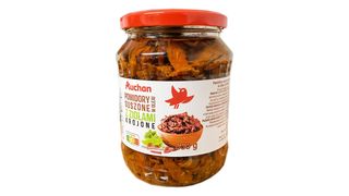 Auchan - Pomidory suszone w oleju z ziołami krojone - 650 g