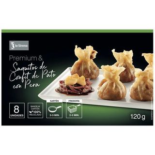 Saquitos Confit De Pato Premium La Sirena, Caja 120 G
