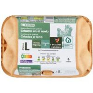 Huevos Frescos Suelo L Baleares Eroski, Cartón 6 Uds. (21987656)