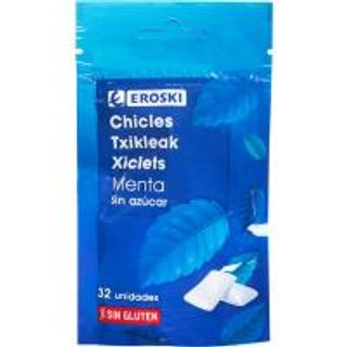 Chicle De Menta Sin Azúcar Eroski, Bolsa 45 G (25961061)