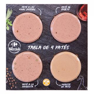 Tabla Patés Carrefour 4X50 Gr.