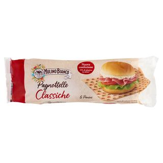 Mulino Bianco Pagnottelle Classiche Pane Ideale per Panini 6 pezzi 360g