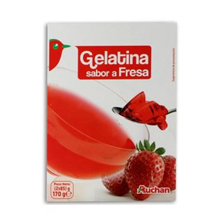 Gelatina Sabor A Fresa Producto Alcampo 170 G.
