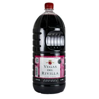 Vino Tinto Vegas Del Rivilla Pet 2 Litros Tapon De Rosca