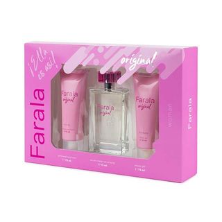 Set Original Woman Edt 75 Ml Vapo + Body Lotion 75 Ml + Gel 75 Ml Farala 108992