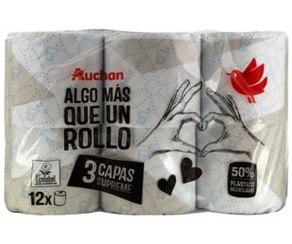 Papel Higienico Supreme Auchan 12 Uds.