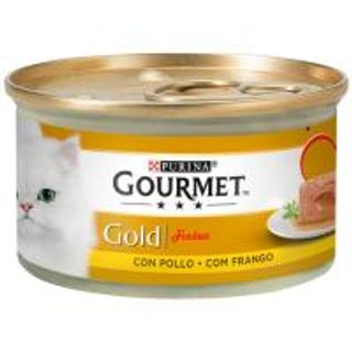 Alimento De Pollo Gato Fondant Gourmet Gold, Lata 85 G (21755822)