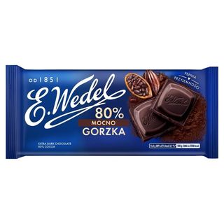 E. Wedel Czekolada mocno gorzka 80 % 80 g