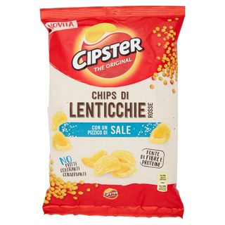 Cipster The Original Chips di Lenticchie Rosse al Sale - 80g