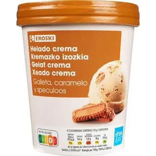 Helado De Galleta Speculoos Eroski, 500 Ml. (25458944)
