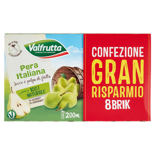 Succo Pera Brick Ml200 X8 Valfrutta