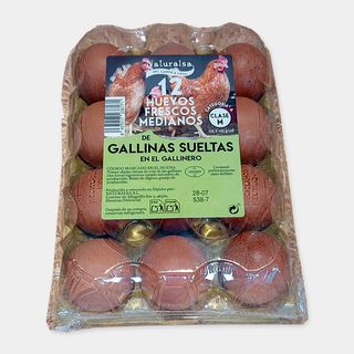 Huevos docena criadas en Suelo Natualsa