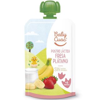 BABY CUAC Yogur Líquido Fresa Y Plátano 100 G
