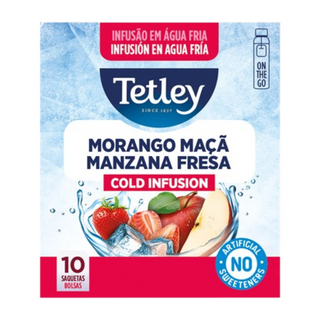 Tetley Cold Morango e Maçã 10 saquetas