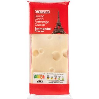 Queso Emmental Eroski, Taco 250 G (13005632)