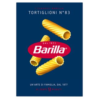 Barilla Pasta Tortiglioni N.83 100% Grano Italiano 500G