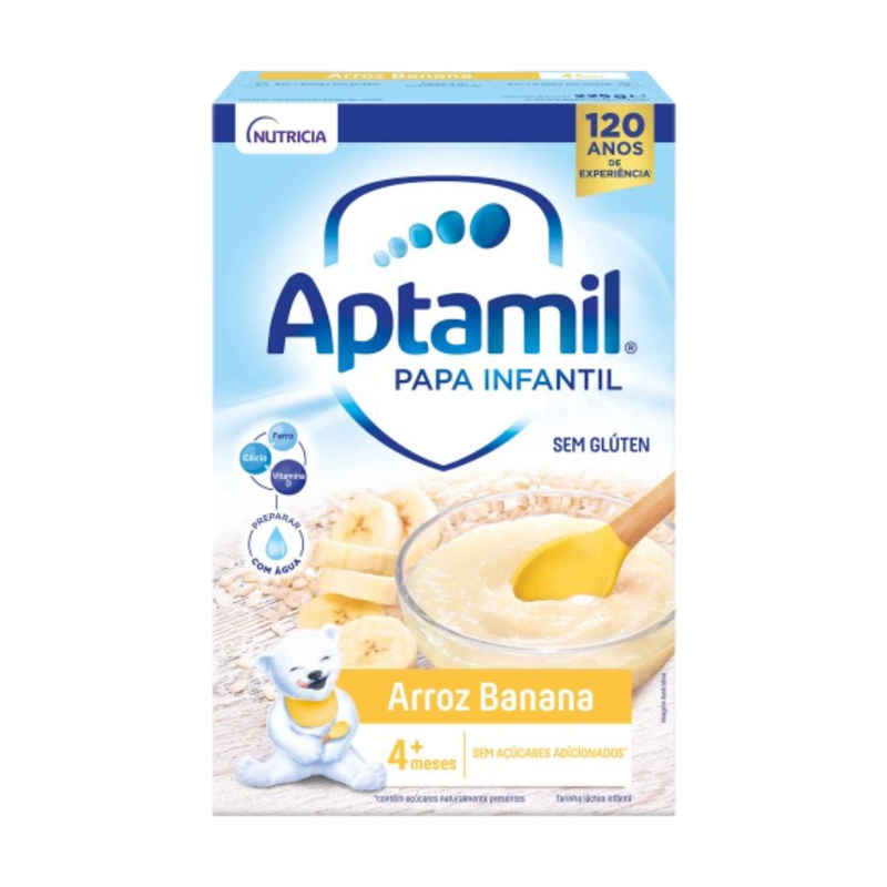 Aptamil Papa Infantil Arroz Banana +4 meses embalagem 225 g - 20788303061