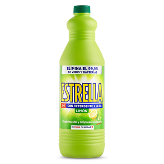 Lejía Con Detergente Limón Estrella 1,43 L