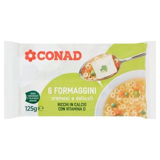 CONAD 6 Formaggini cremosi e delicati 125 g - 8003170050976