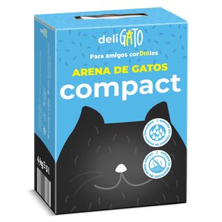 Arena Para Gatos Compacta Deligato De Dia Caja 4 Kg