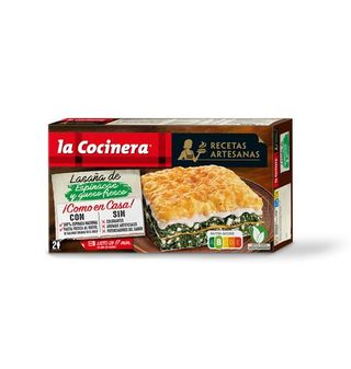 Lasaña La Cocinera Espinacas Y Queso Fresco 500 G