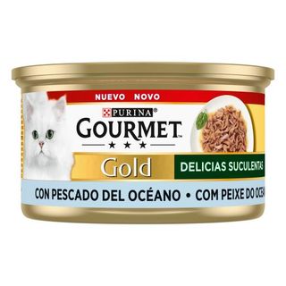 Gourmet Gato Humedo Gold Con Pescado 85G