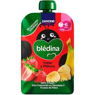 Bolsita De Plátano Y Fresa Bledina, Doypack 100 G