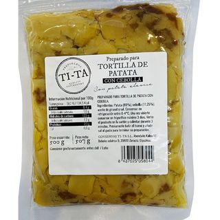 TI-TA Preparado Tortilla De Patata Con Cebolla 500 G