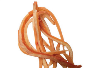 Kałamarnicy suszone paluszki o smaku kraba 1 porcja ok 100g, cena za 1kg: 175 zł