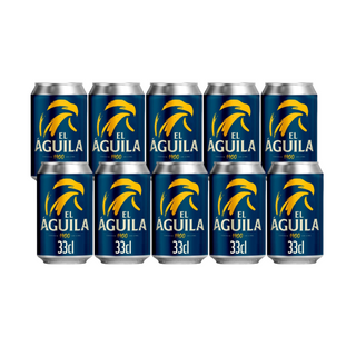 Pack 10x El Águila Cerveza Lata 330ml