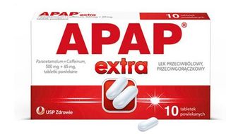 Apap Extra 500 mg + 65 mg 10 tabletek