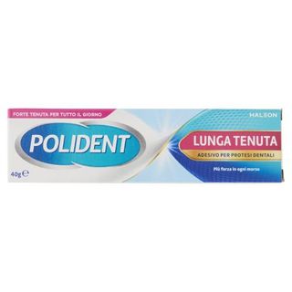 Polident lunga tenuta adesivo per protesi dentiera giornaliera ad alto comfort fino a 12 ore 40gr