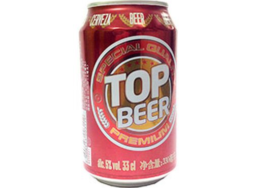 CERVEJA TOP BEER LATA 0.33L