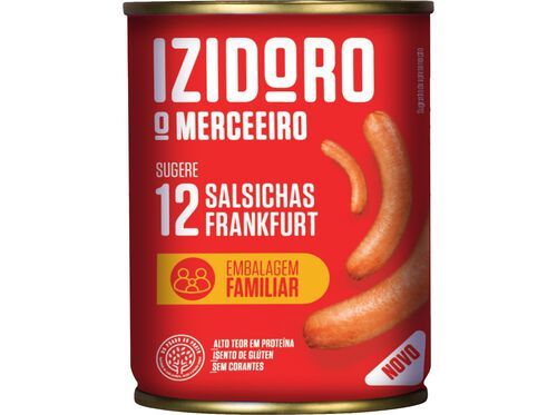 SALSICHAS FRANKFURT IZIDORO 12UN 350(240)G