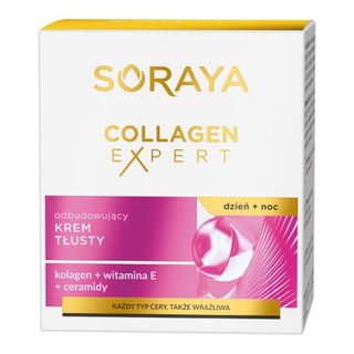 Soraya Collagen Expert Krem odbudowujący tłusty, 50 ml