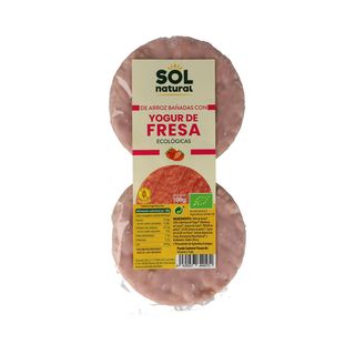 Tortas De Arroz, Yogur Y Fresa Bio Solnatural 100 Gr (283229)