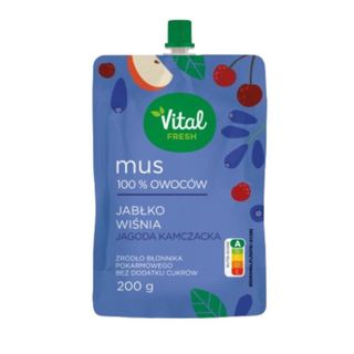 Vital Fresh Mus owocowy jabłko-wiśnia-jagoda kamczacka 200 g