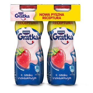 Gratka jogurt pitny truskawka 4x155g