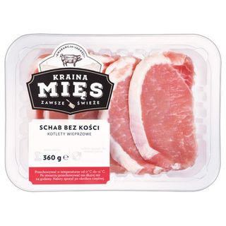 Kraina Mięs Schab bez kości kotlety wieprzowe 360 g